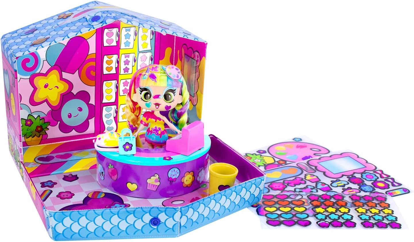 Decora Girlz Sticker Store Playset with 5" Doll