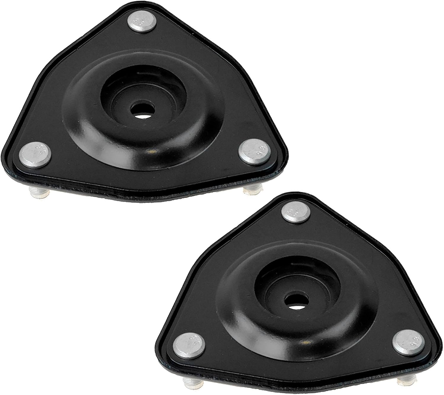 TRQ Front Upper Strut Mount Set Compatible with 2007-2012 Dodge Caliber 2007-2017 Jeep Compass Patriot