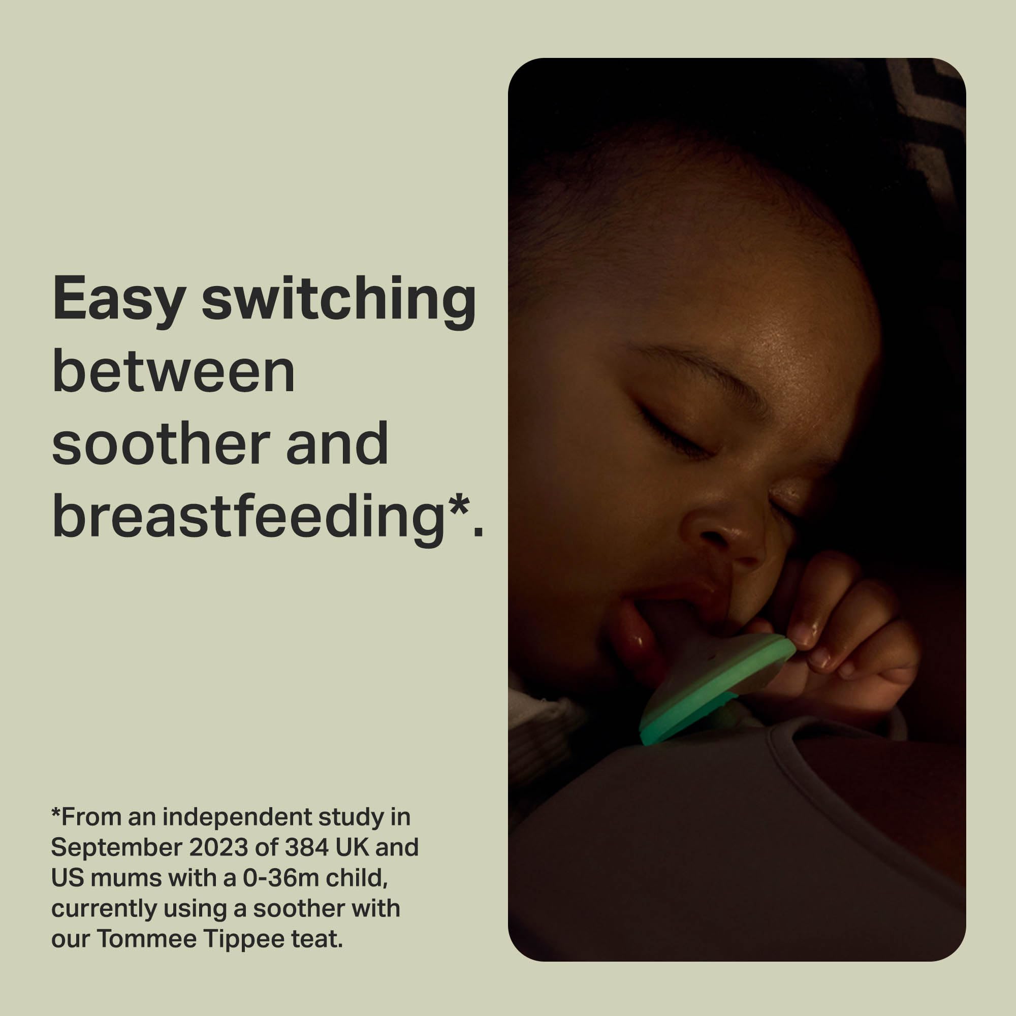 Tommee Tippee Breast-Like NightGlow Dummy, 6-18m, 4-Pack, Lightweight, One-Piece Silicone Design, Multi, Breast Like (Pack of 4) - Image 2