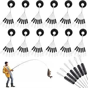 DHWEKU 300 Pièces Stop Float Peche, 6 En 1 Caoutchouc Arrêt De Bouchons Pêche, Stop Fil Peche Avec Taille S Pour Les Ruisseaux, Les Rivières, Les Lacs, La Pêche En Mer, Les