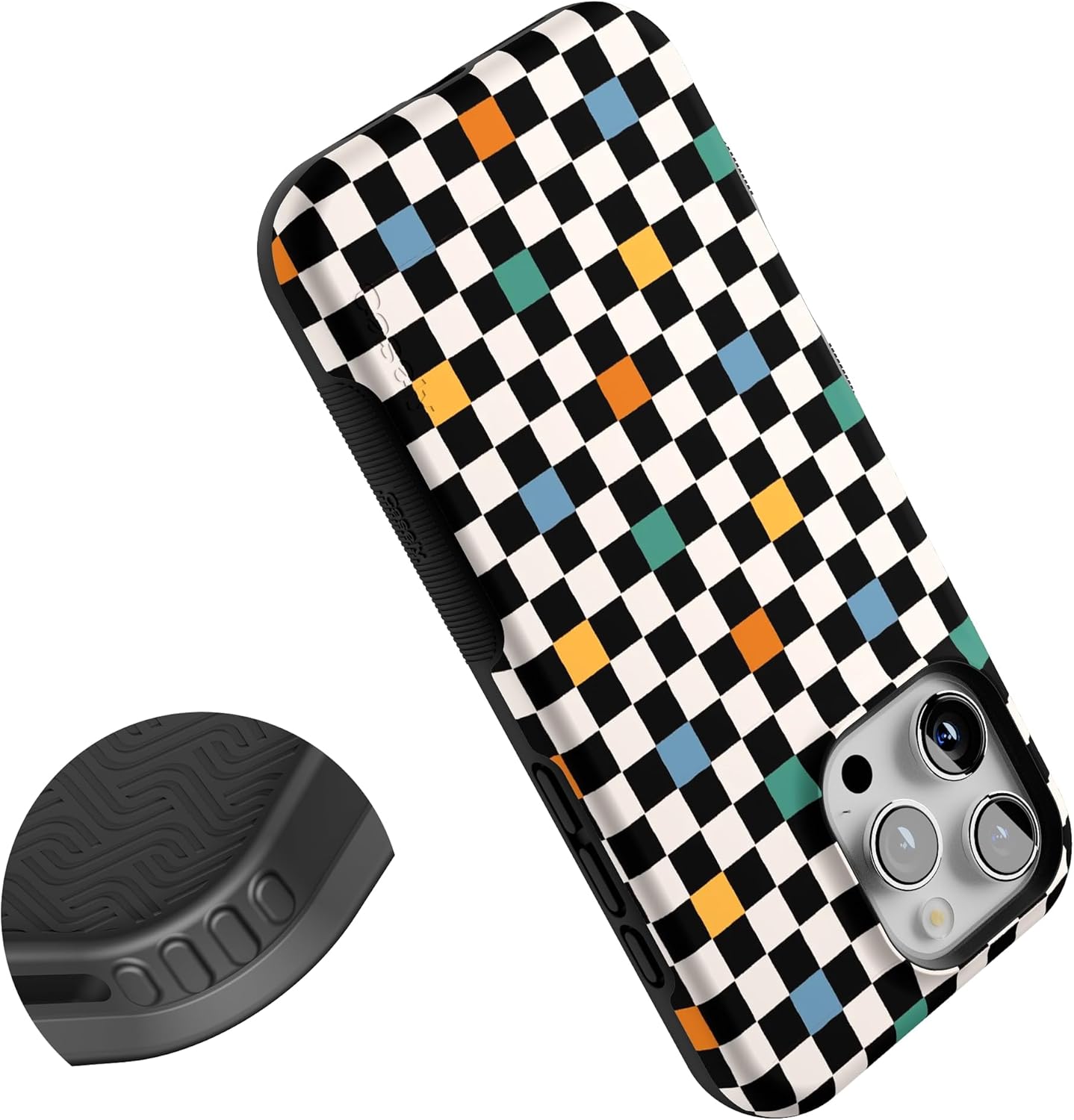 Casely iPhone 16 Pro Max Case | Old Skool | Retro Checkerboard | Bold Protective Design | Compatible with MagSafe - Image 5