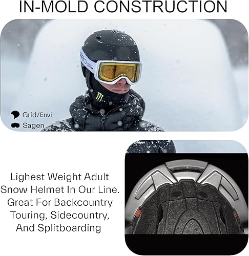 Vista 43 de Giro Casco de nieve esférico Envi 2022 Erizo mate/Calle Rosa