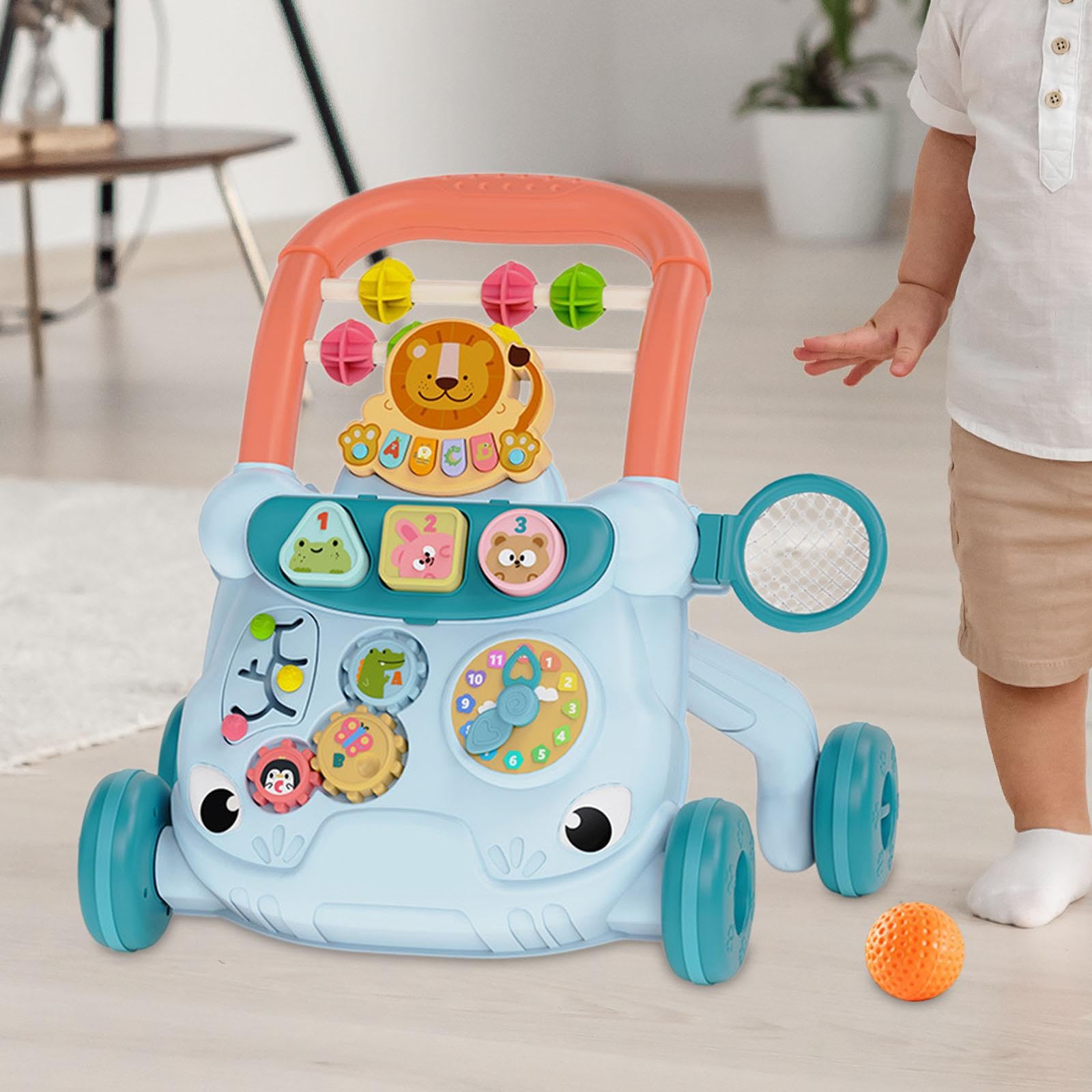 Sharplace Girello per Neonati con Musica, Centro attività per La Prima Infanzia, Giocattolo per Camminare per Bambini E Bambine, Blu