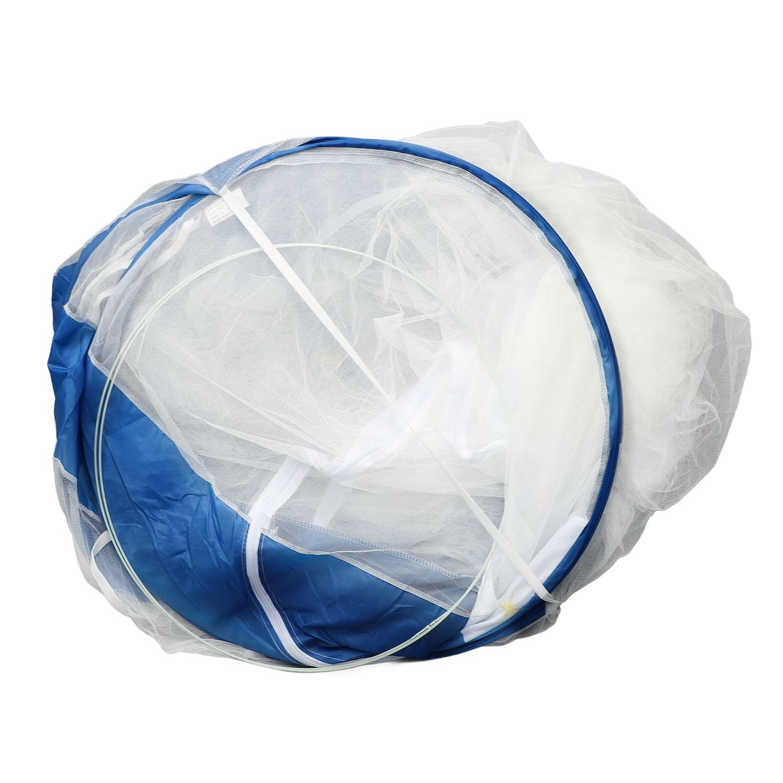 Socobeta Tenda a Rete da Letto con Doppia Porta Inferiore con Cerniera, Telaio in Filo di Acciaio, Baldacchino Pieghevole per Camera da Letto, Campeggio, 200x220x150 Cm