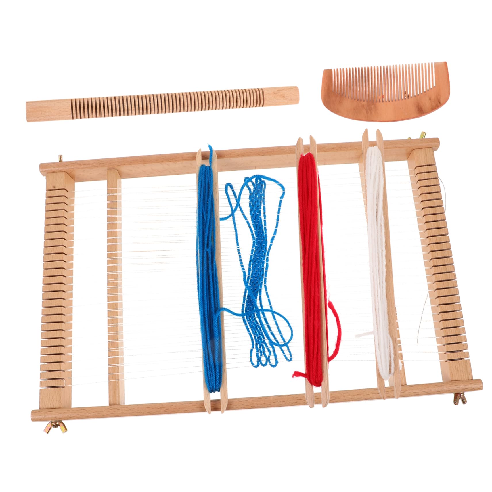 Uonlytech Telar De Madera Pequeño Para Bricolaje Marco De Divertido Principiantes Juguete De Telar Cognitivo Para Manualidades