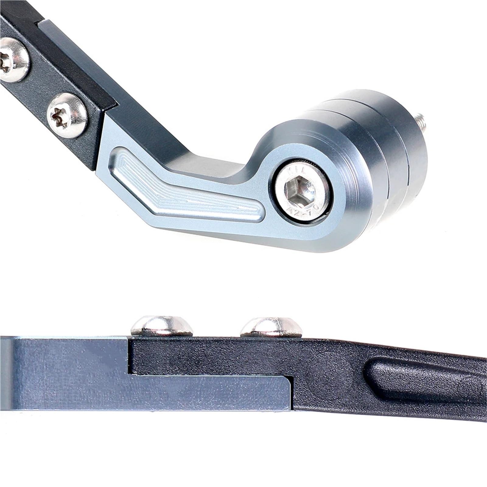 Passend for Yamaha Aluminiumlegierung, Verstellbarer Pro-Handschutz, modifizierte Teile, YZF R1 R1M R1S R6 R7, Motorrad-Bremsgriff(Blue (One Pair))