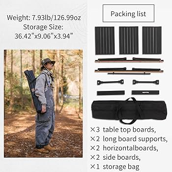 Amazon.com: Naturehike IGT Camping Table, Fold up