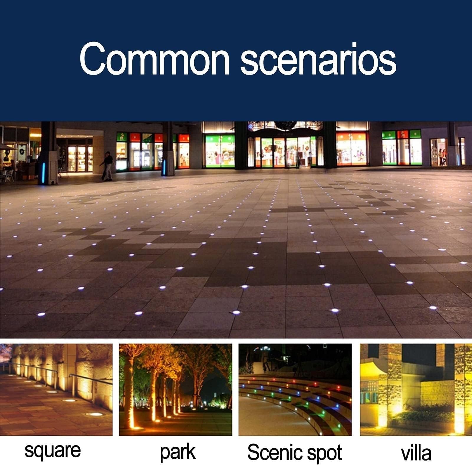 4PCS Illuminazione Subacquea - Faretto Subacqueo A LED - Luce Subacquea A LED, Luce Sotterranea 3W, Luce Di Paesaggio Ultra-sottile Impermeabile IP68, Utilizzato Per Illuminazione Esterna E Subacquea(