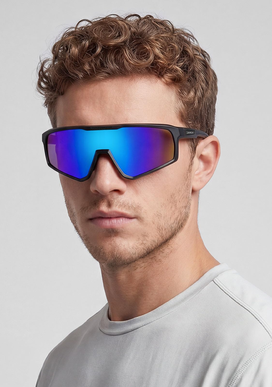 D.Franklin - Occhiali da sole unisex con lenti a protezione UV - Modello hurricane