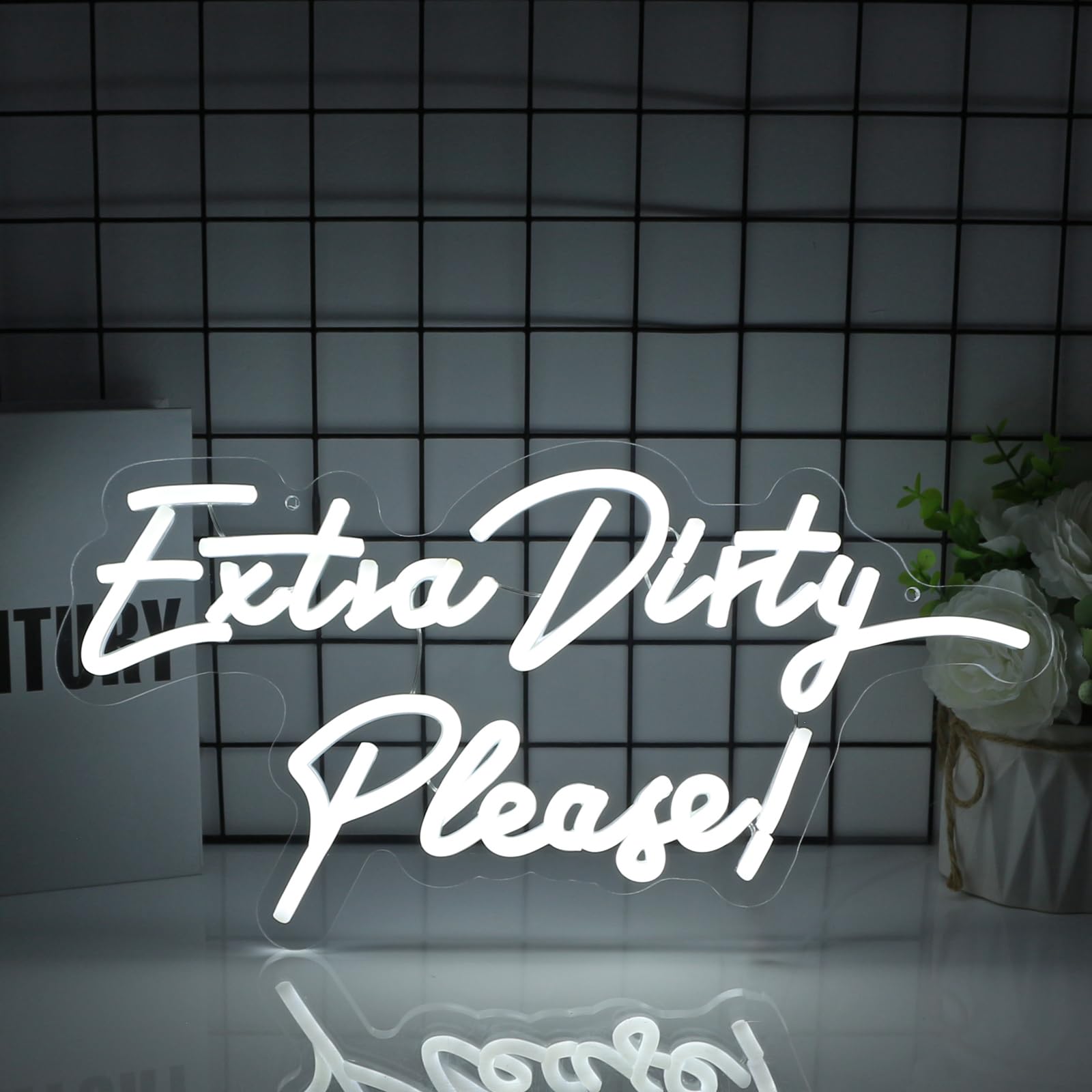 Ebdobgbs Neon Sign Led Neon Lights Neon Signs for Wall Decor Light Up Sign for Birthday Party Club Gift