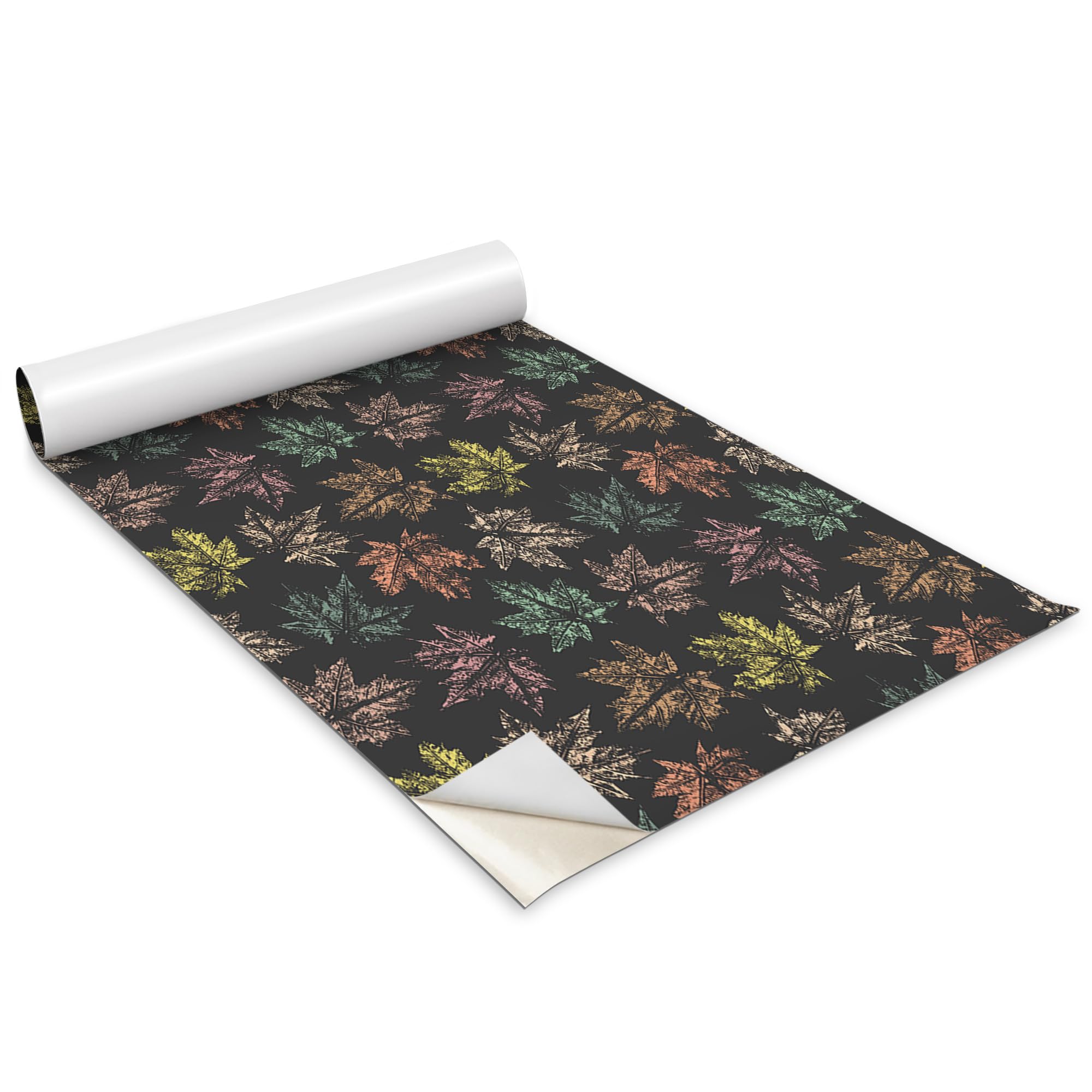 Papel Adhesivo para Muebles con Hojas de Otoño para Decorar el Dormitorio y la Sala