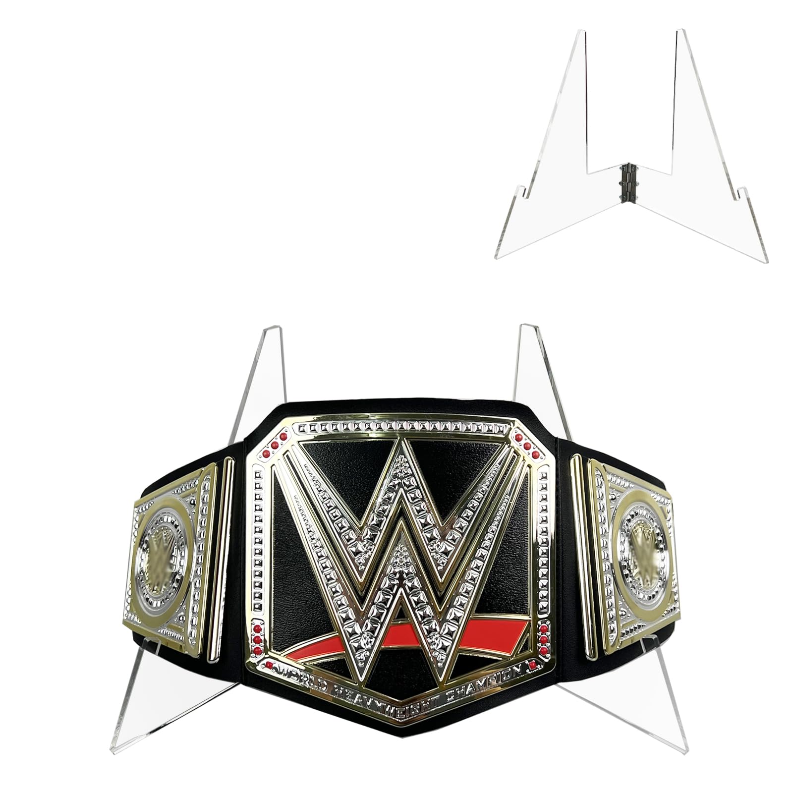 Championship Belt Display Stand, Acrylic Clear Wrestling Belt Display Holder, High Flexibility Championship Belt Display Holder, Suitable for Championship Wrestling Football and Other Replica Belt