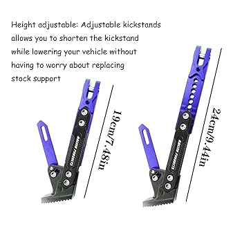 Universal Motorcycle Adjustable Kickstand CNC Aluminum Alloy Adjustable Kickstan