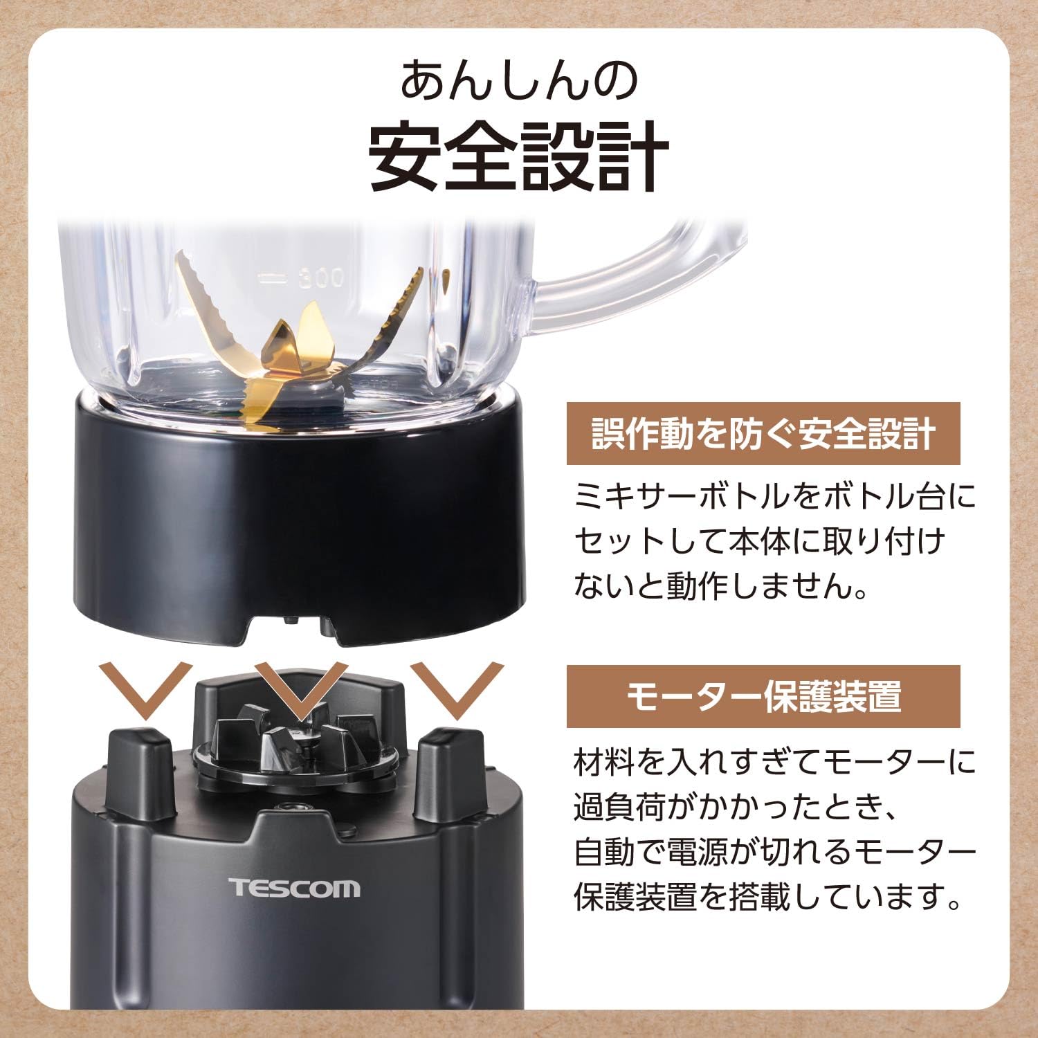 ミキサー ジュースミキサー ミル付き [ウェット&ドライ対応] トライタン製ボトル 1000ml ダイヤルスイッチ ブラック エレコム TMX50A-K【送料無料】 (TMX50AK) Amazon | テスコム ミキサー ジュースミキサー ミル付き [ウェット