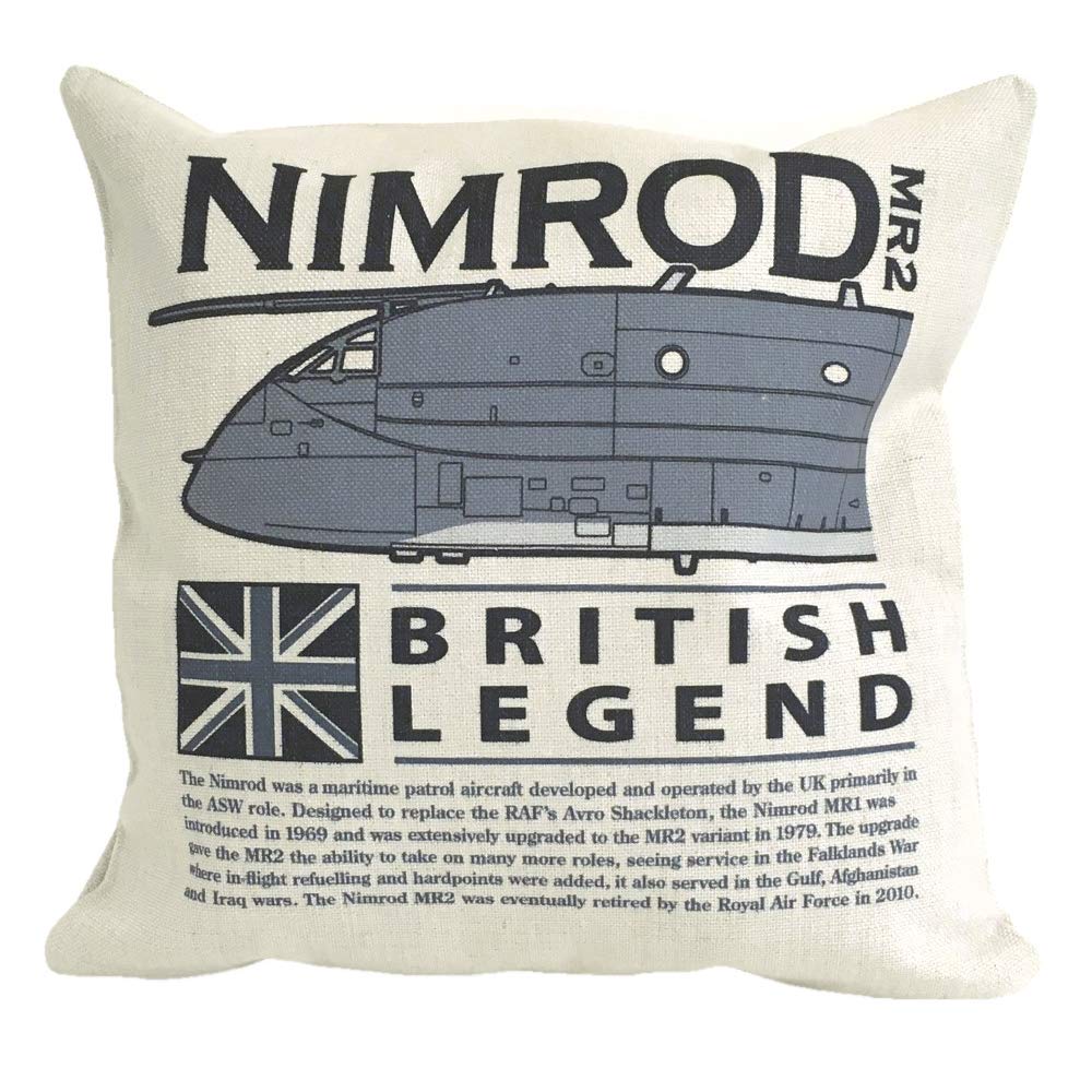 The Wooden Model Company Ltd Men's Off-White Hawker Siddeley Nimrod Mk2 Raf Maritime Patrol Anti Submarine Warfare Aircraft Cushion And Inner Included
