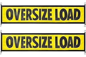 Oversize Load Signs for Trucks Visible and Durable Wide Load Flags