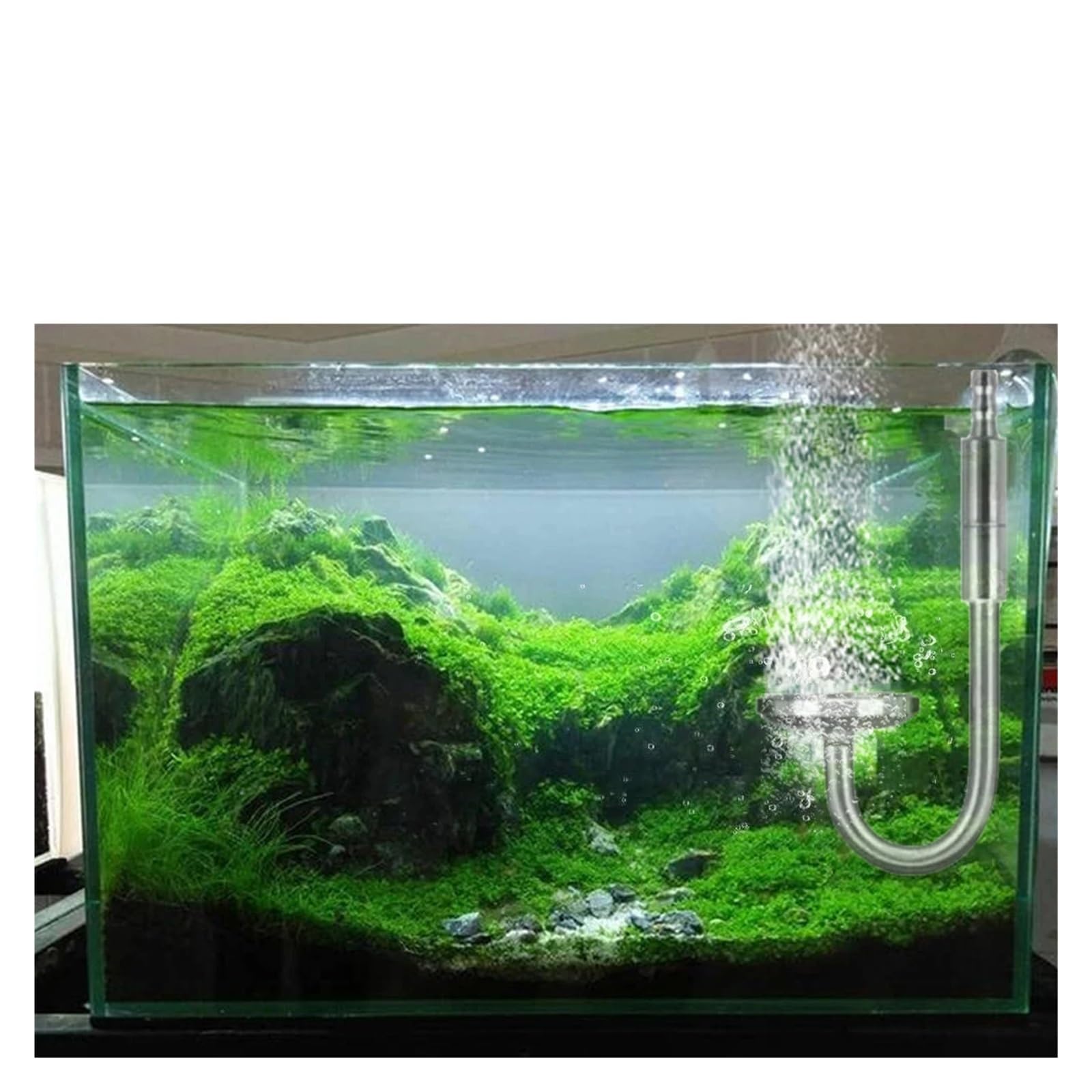 Kit de Sistema generador de CO2 for Acuario Doble de 5L, Sistema generador de Cilindro de CO2 con válvula solenoide, difusor de Burbujas, dióxido de Carbono