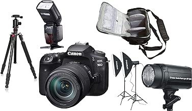 90D camera 18-135 IS USM lens KamKorda Pro Bag Flash Tripod Studio Lighting Kit 90D camera 18-135 IS USM lens KamKorda Pro Bag Flash Tripod Studio Lighting Kit