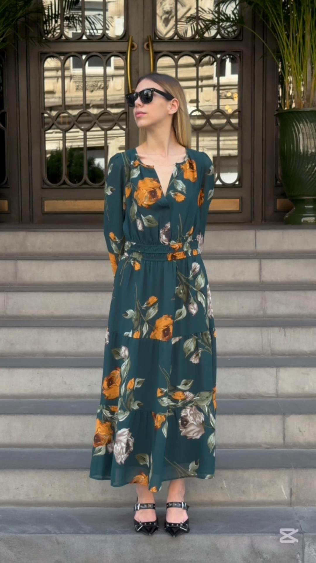 bohemian semi formal dresses Watch Simplee Boho Long Sleeve Dress on Amazon Live Trends shopping for the perfect Color::#12-American Beauty Birdy Grey Suits |