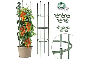 2 Pack Adjustable Tomato Cages for Vegetables