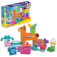 MEGA Bloks - Banda Fattoria Musicale, playset educativo da costruire con 45 blocchi