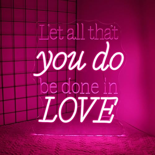 Whfobfe Neon Sign Led Neon Lights Signs for Wall Decor USB Powered Led for Room Decoration (You Do Love)