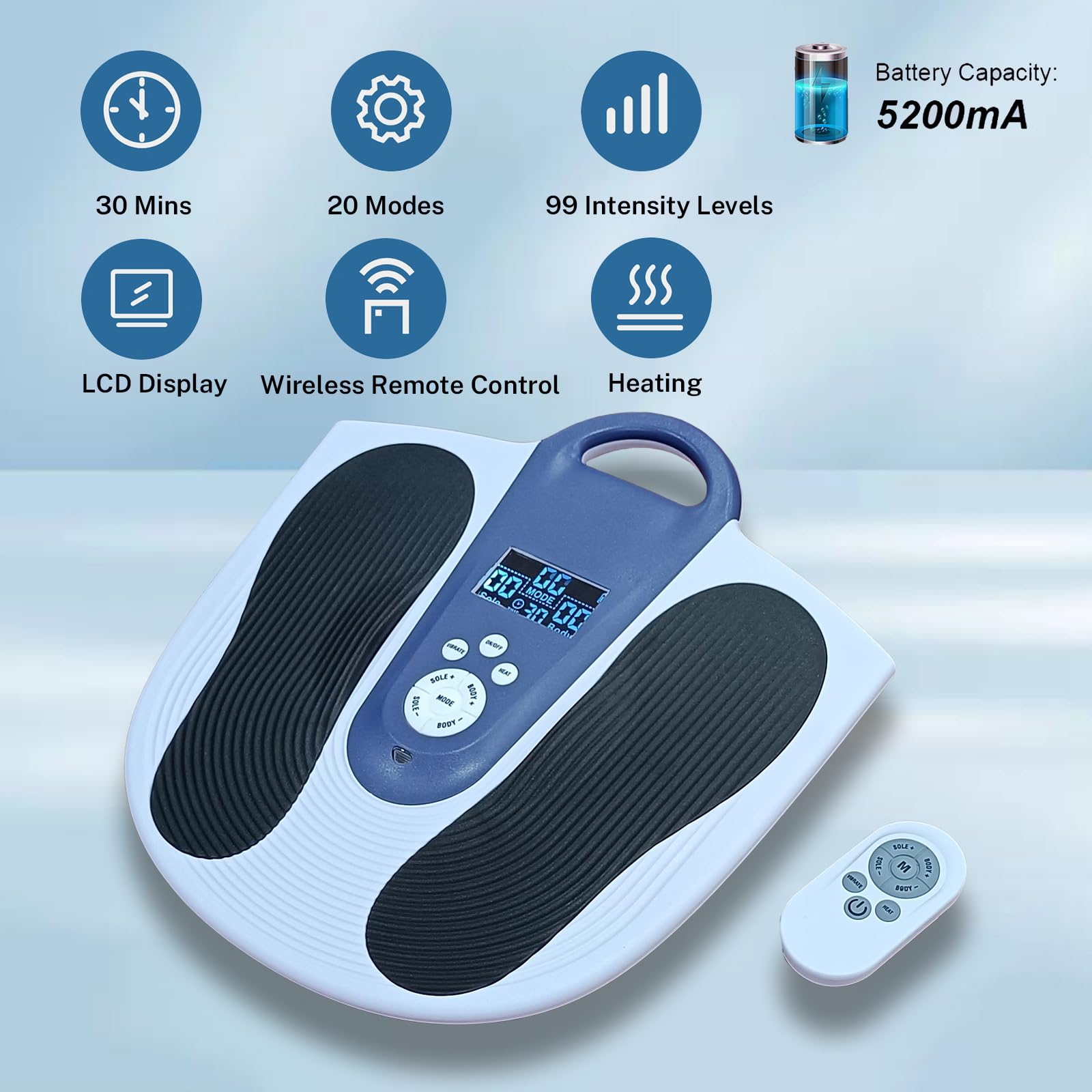 Fußmassagegeräte für Schmerzen und Durchblutung, Tens & EMS Fußmassagegeräte, Durchblutung Booster für Füße und Beine, Neuropathie Schmerzen & Fußschwellungen Linderung, Knöchel-Beinschmerzen, für