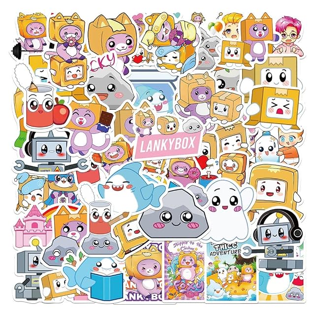 Danboard Stickers for Laptop Cars Phone Water Bottle Skateboard Suitcase Guitar Pad Cute Anime Vinyl Stickers Waterproof Scrapbook