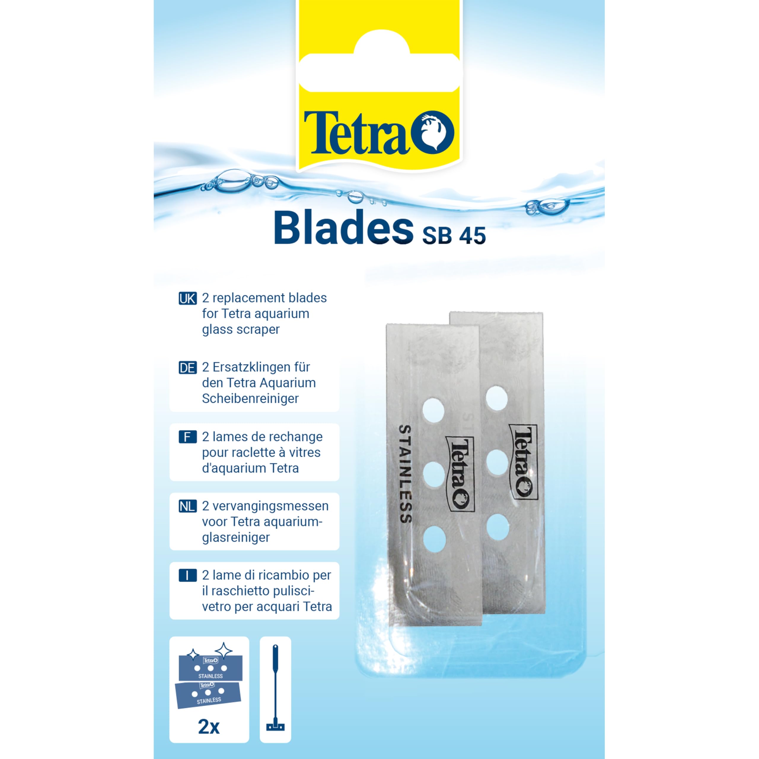 Tetra Aquarium Glass Cleaner Spare Blades (x2)