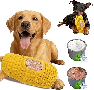Dog Chew Toys for Aggressive Chewers,Frozen Dog Toys to Keep Them Busy,Frozen Dog Treat Toy with Mold Cups,Indestructible Dog Toy for Indoor Outdoor Play,Fillable Cognitive Licking Toy
