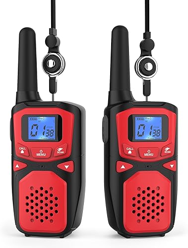 WokTok Walkie Talkies para adultos de largo alcance recargable portátil de dos vías, equipo de campamento, sirenas SOS, alarmas meteorológicas NOAA,