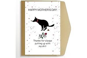 Funny Rude Mother's Day Card: Perfect for Dog Moms and First-Time Mamas
