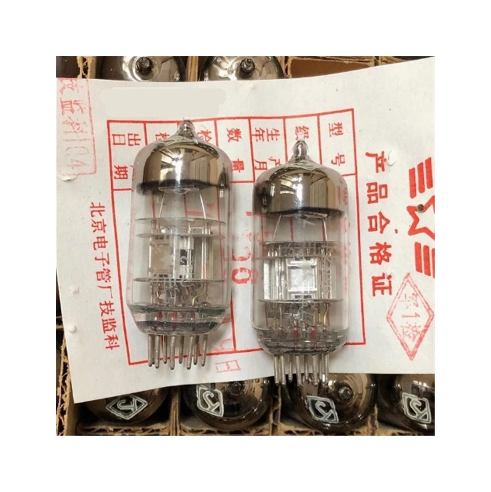 Rura próżniowa zaworu wzmacniacza 6N2 kompatybilna z 6H2N 6AX7 6AV7 ECC41 lampa Lectron do akcesoriów do wzmacniacza audio (Size : 1PCS)