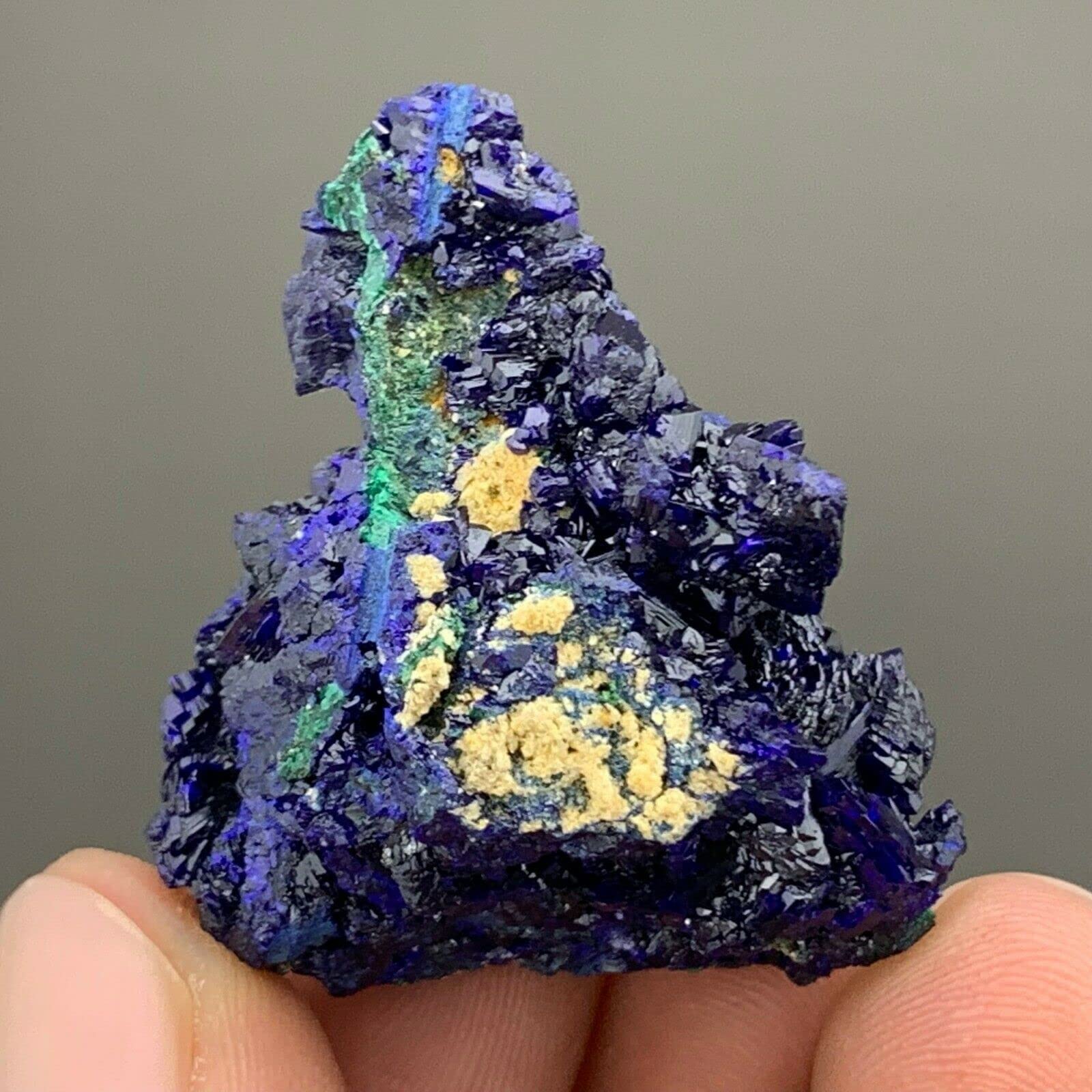 Spécimens naturels de cristallins d'azurite/Malachite de Chine Y4 xingyong