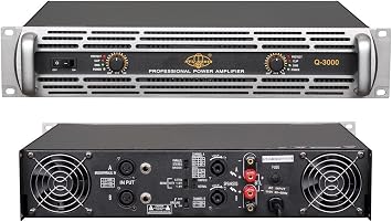 6500 Watts 2U PROFESSIONAL 2CH POWER AMPLIFIER AMP Stereo ATL-AUDIO Q-3000