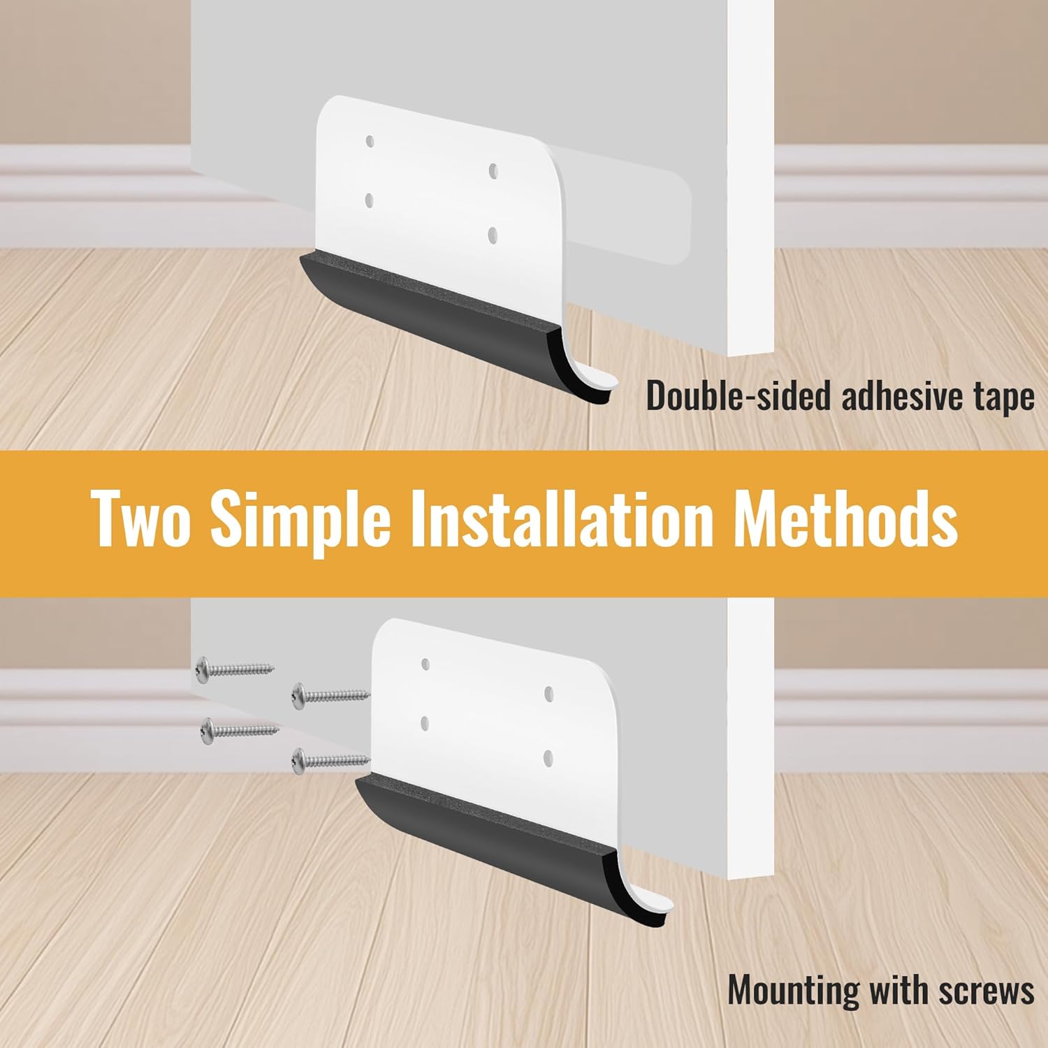 Trash Cabinet Foot Pull - Hands-Free Door Solution for Trash Drawer, Adhesive Toe Pull Comfortable for Barefoot Use (1, White)