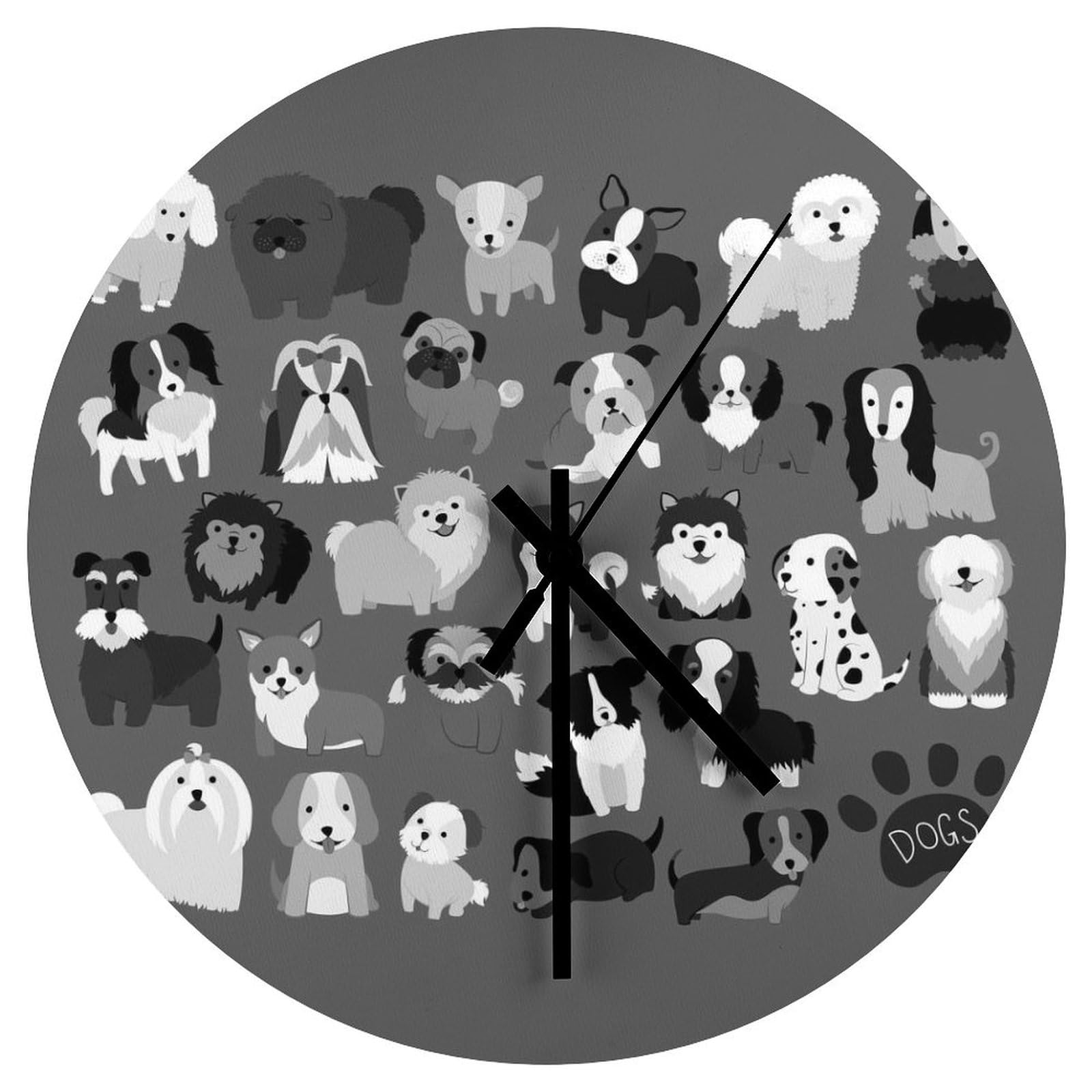 Horloge silencieuse sans tic-tac Nugier ronde et facile à lire pour bureau