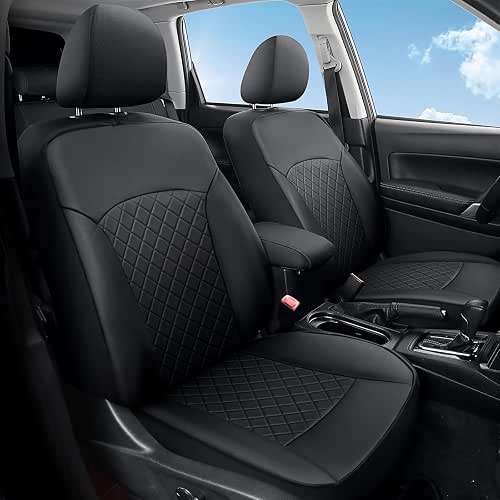 GIANT PANDA Front Car Seat Cover for Subaru, Faux Leather