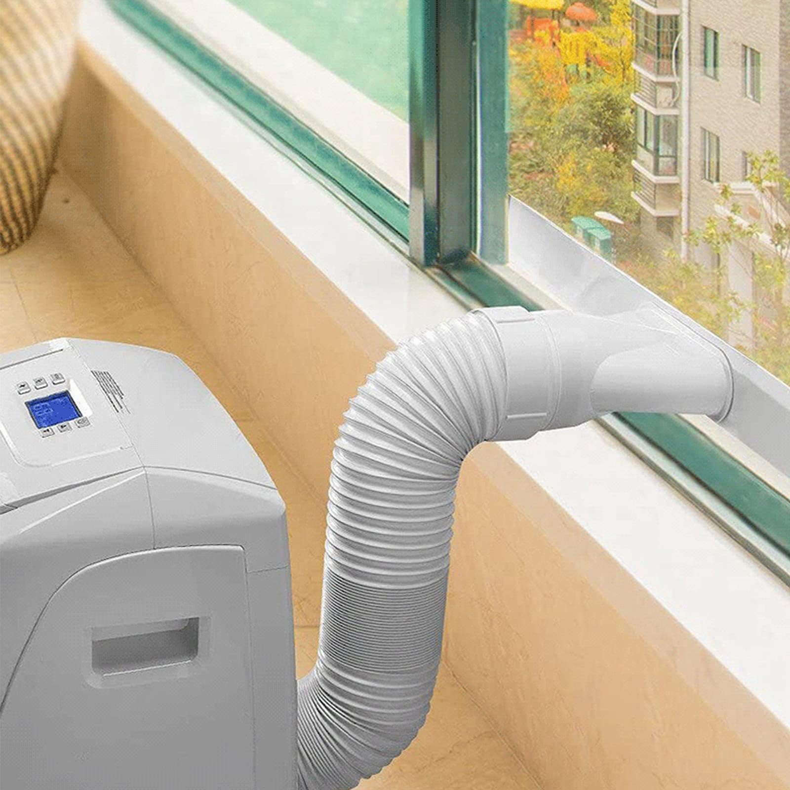 Manguera de aire acondicionado portátil, conducto de ventilación de CA flexible, manguera de escape de repuesto universal, 15 cm de diámetro, 1,5 m de largo para un rendimiento eficiente del aire