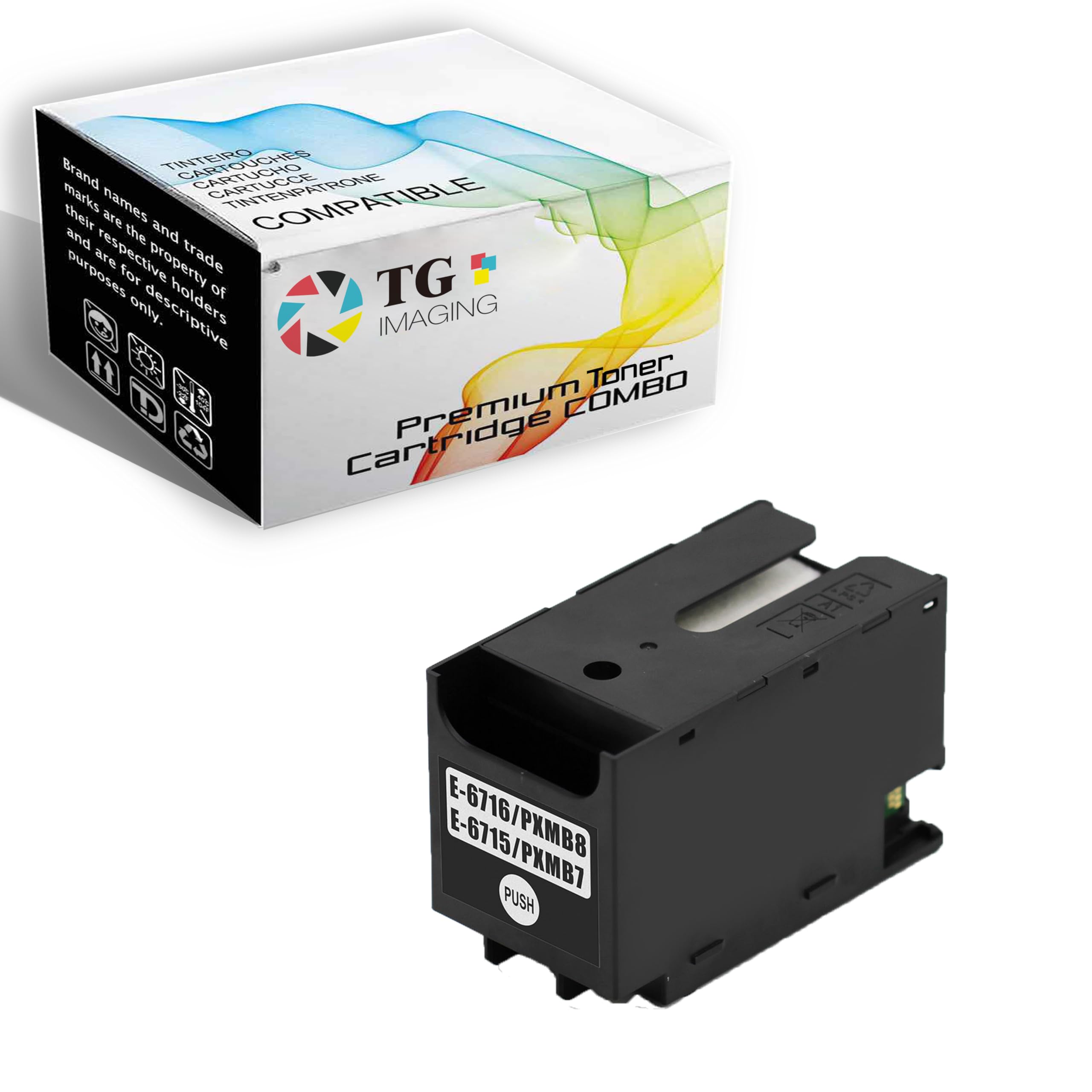 TG Imaging T6715 T6716 Ink Maintenance Box Ink Waste Tank Replacement for Workforce Pro WF-3820 WF-3823 WF-C4310 WF-4720 WF-4730 WF-4734 WF-M5799 EC-
