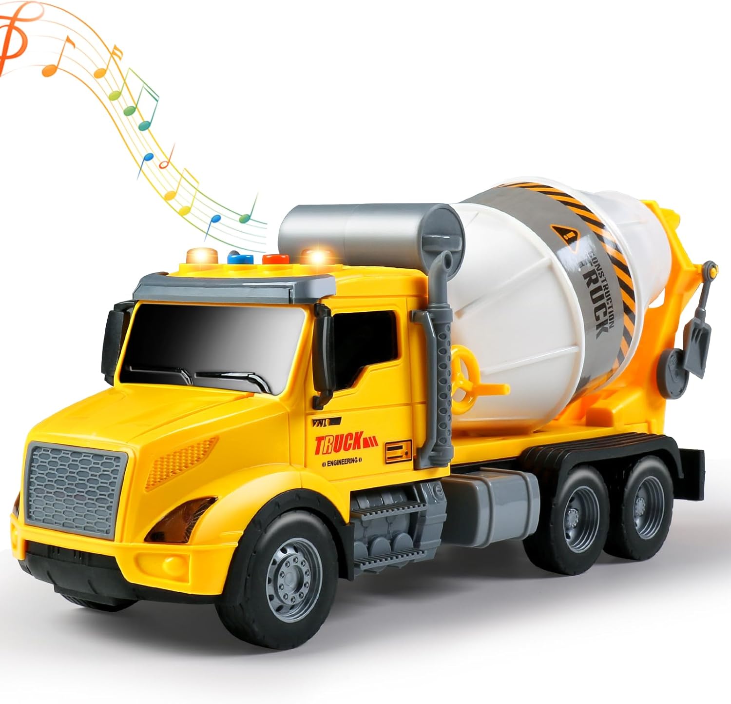 Crane Truck Toy for Kids Ages 3-7, Kids Toys Friction Powered Construction Vehicle with Extendable Arm, Rotating Crane, Lights and Sounds Birthday Gifts for Boys Girls
