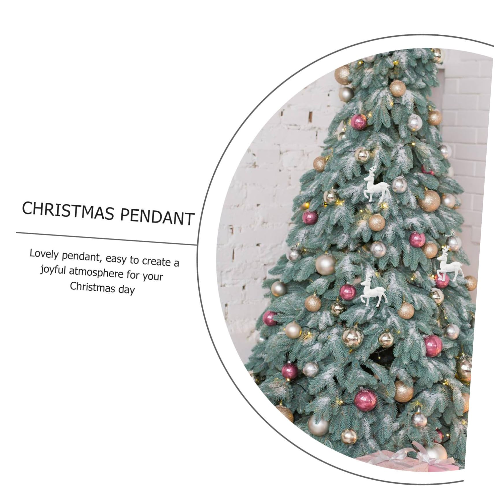 6stücke Teiliges Weihnachtsbaum Niedliches Cartoon Rentier Deko Für Festliche Wandgestaltung Für Weihnachtsfeiern Und Heimdekoration Sorgt Für Festliche Atmosphäre
