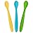 WeeSprout Silicone Baby Spoons - First Stage Infant Feeding Utensils With Soft-Tip, Bendable Kitchenware for Parent & Self-Feeding, Ultra-Durable, Dishwasher Safe, Travel Case, Set of 3