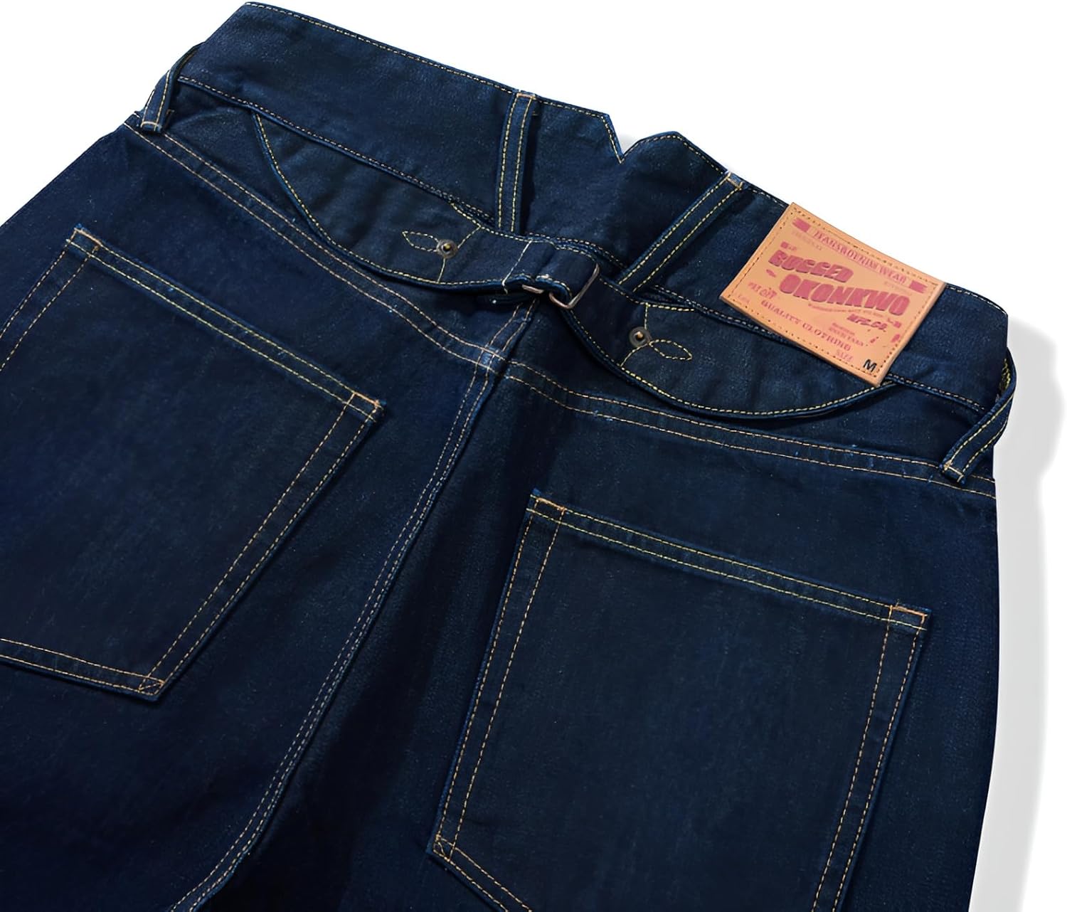 [Koutimule] 重厚14.75oz メンズストレートジーンズ デニムパンツ 赤耳仕様 大容量ポケット デザイン オフィス 週