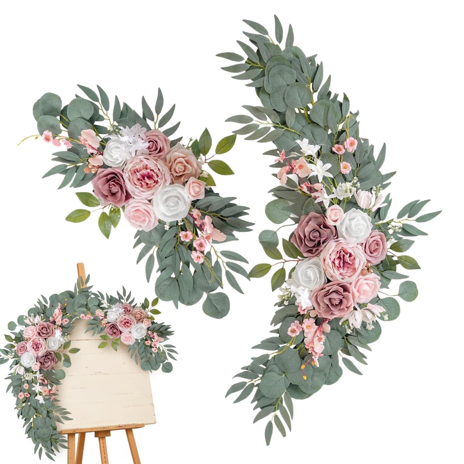 Rosas artificiales para bodas flexibles que no se marchitan en la ceremonia