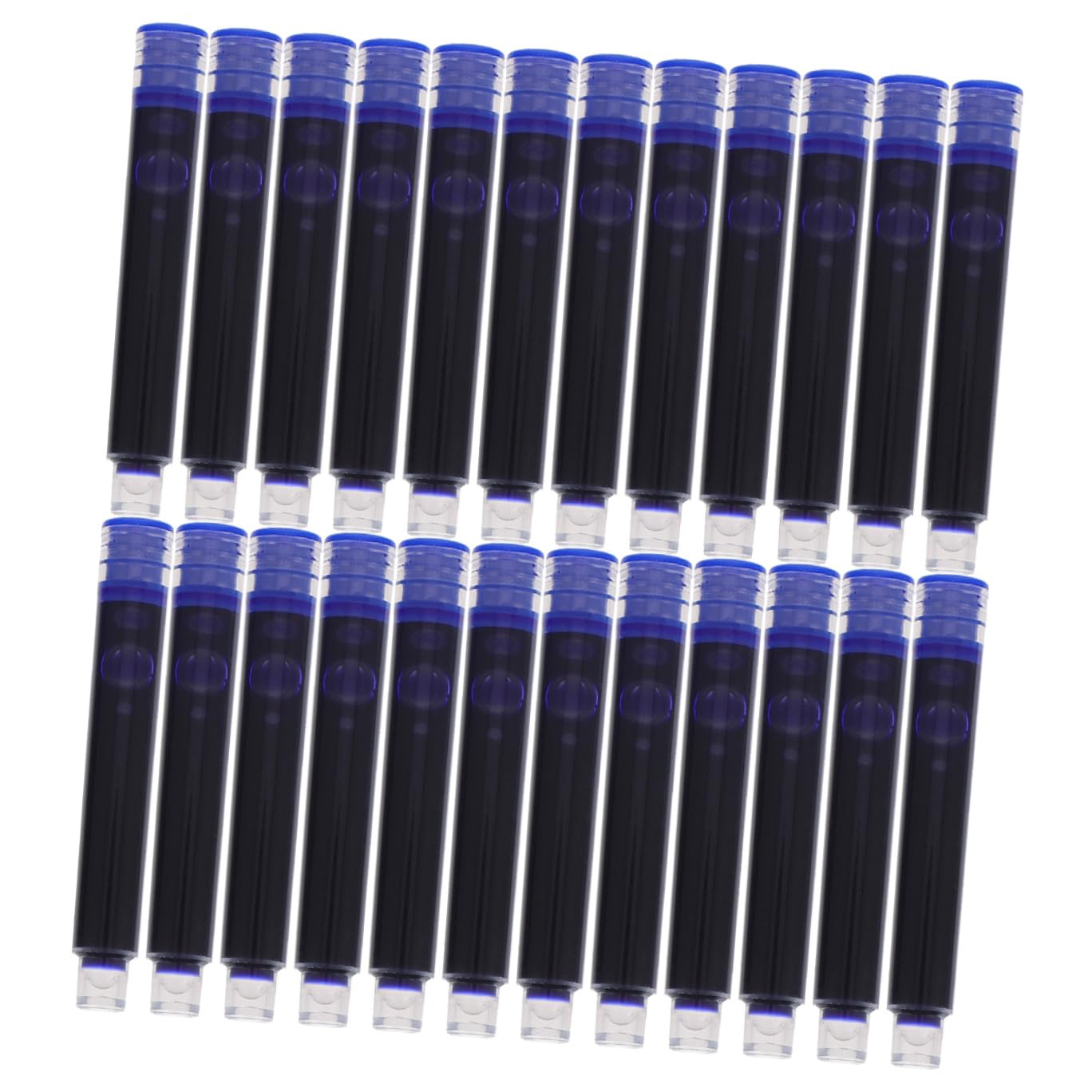 Veemoon Cartucce di Inchiostro per Penna Stilografica Blu 200 Pezzi Design Ergonomico in Plastica per Studenti e Uso Scolastico