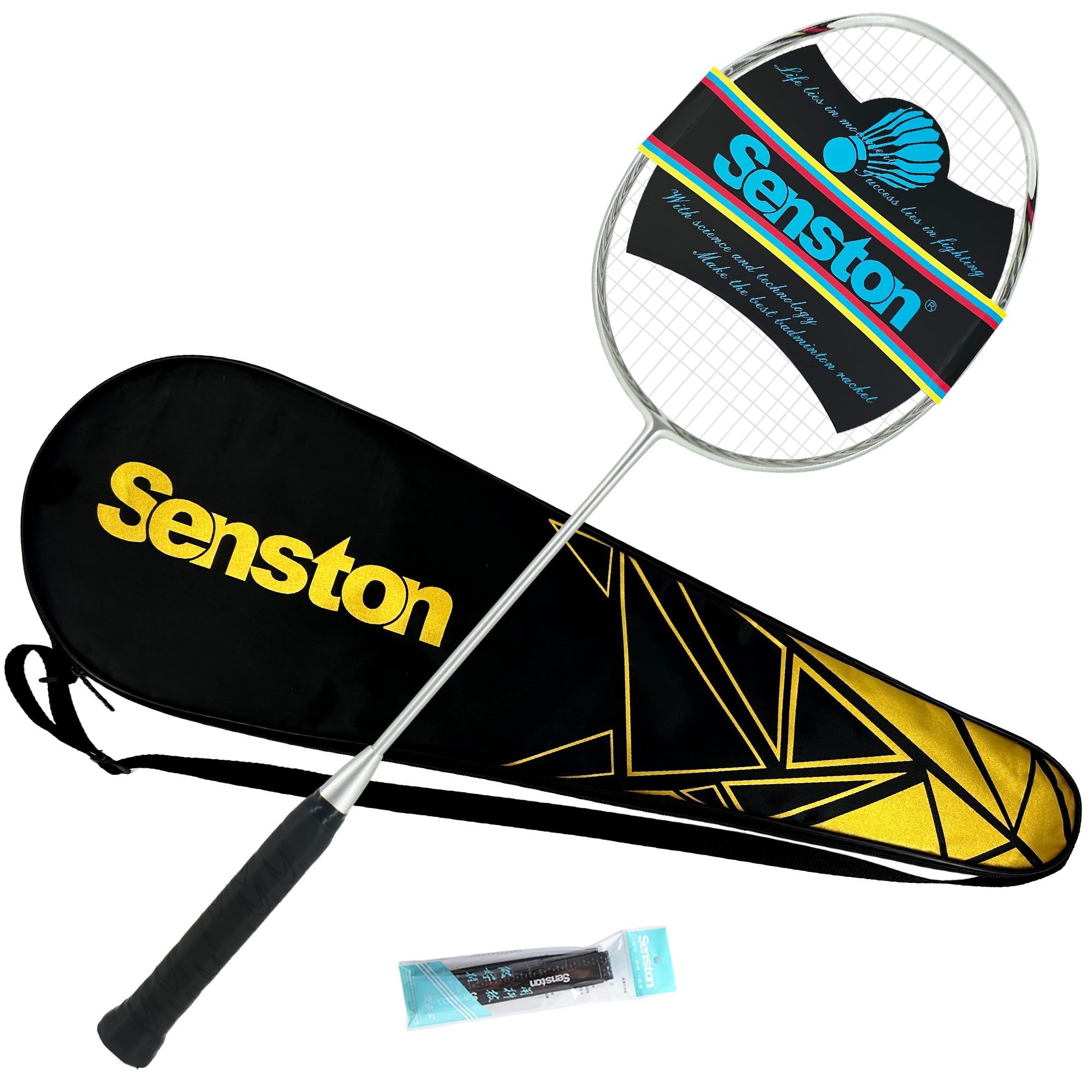 Carbon-Fiber Badminton Racket 5U Badminton Racquet, Single Professional Badminton Rackets