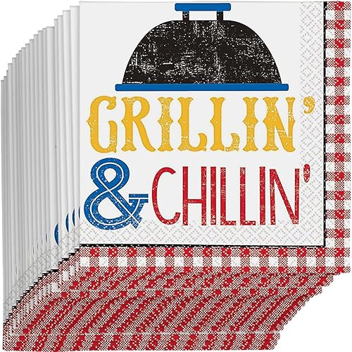 Miniatura 7 de Key West - Servilletas de papel estampadas en caliente, 6.5 x 6.5 pulgadas (16 unidades), servilletas desechables multicolor para fiestas de verano