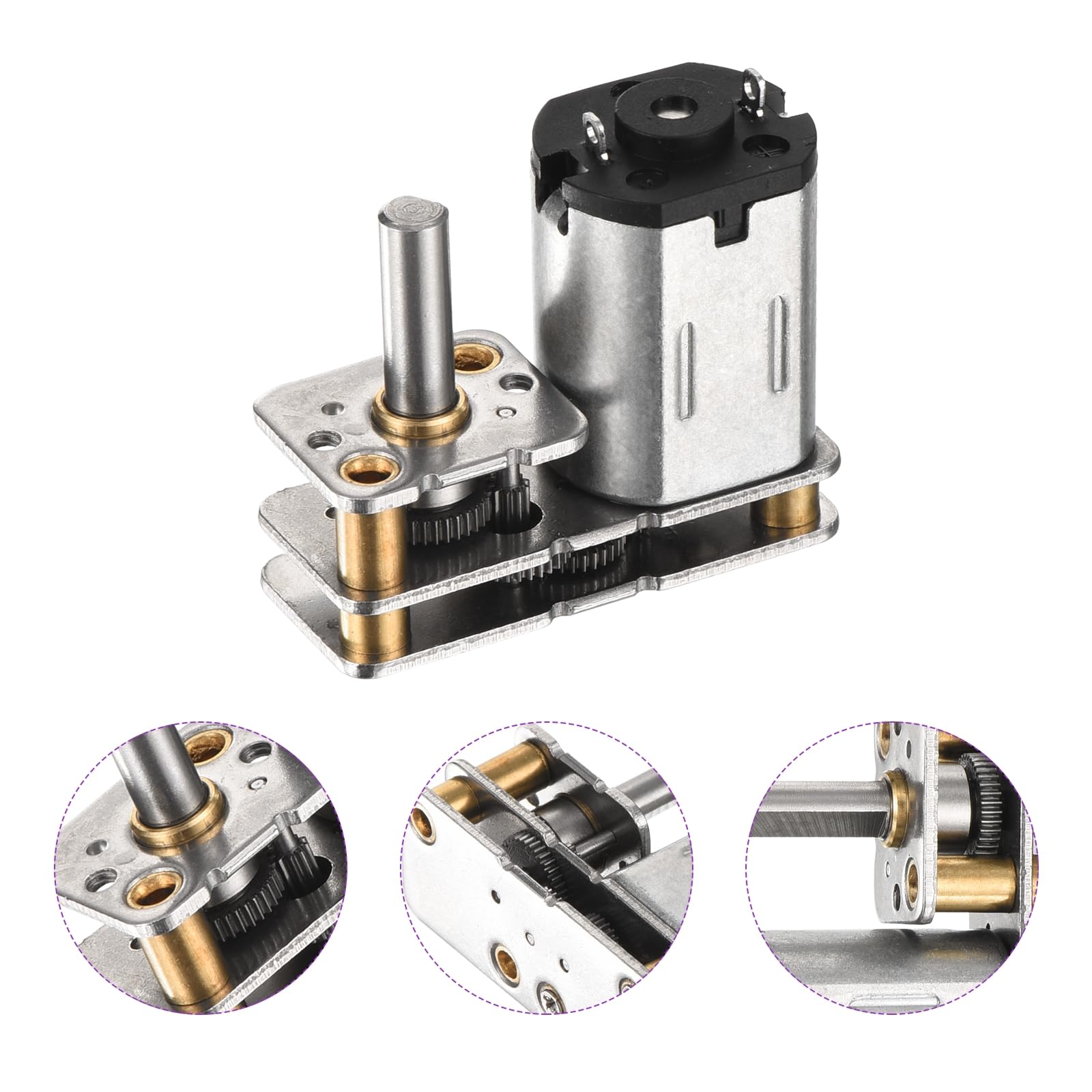 DMiotech 12V 400RPM Rated Torque 8 Output Shaft Length 10mm Micro DC Speed Reduction Motor Mini Metal Gearbox Motor for RC Car Robot Model DIY RC Toys Engine - Image 4