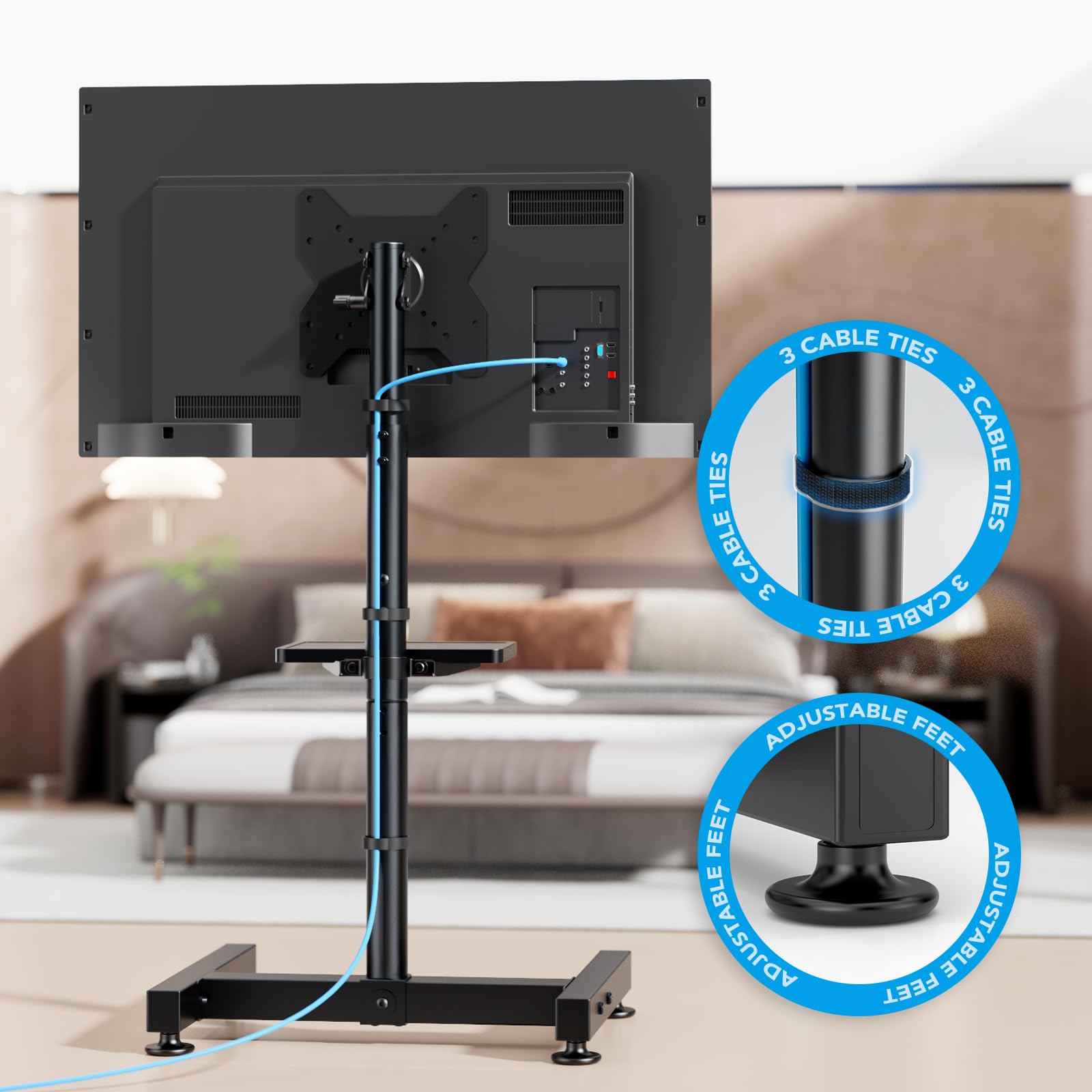 Amazon.com: Floor TV Stand with Mount for 13-50 inch Screens